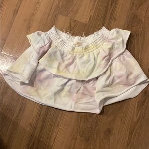 LOVE SHACK FANCY RUFFLE SKIRT